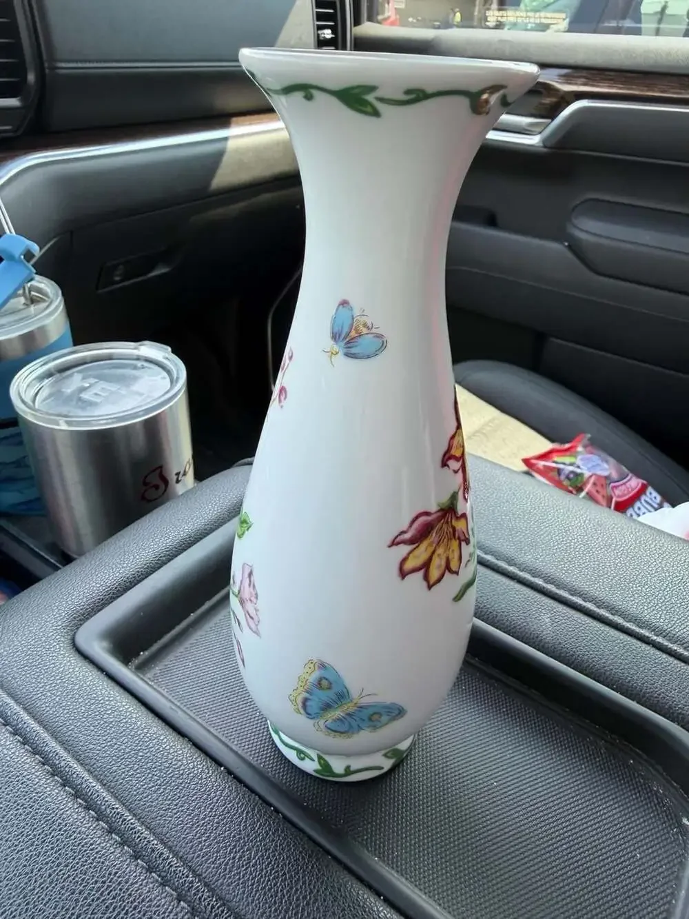 Royal Gallery Porcelain Floral Bud Vase Hand Painted Vintage 1995